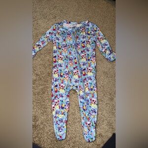Posh Peanut Lisa Frank Dalmatian Zippy Footie Pajamas 0–3M Bamboo Sleeper